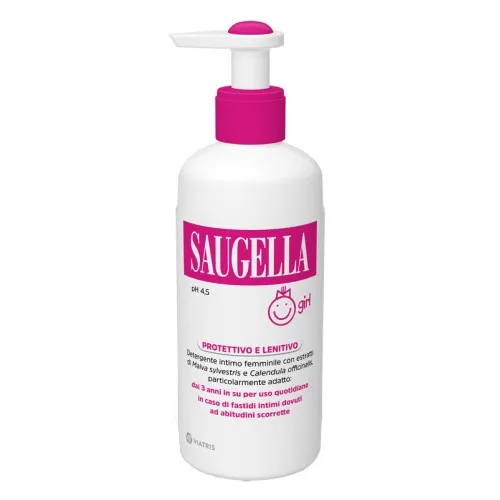 Saugella Girl - Ideale per l'igiene intima quotidiana delle più giovani - Flacone 200 ml