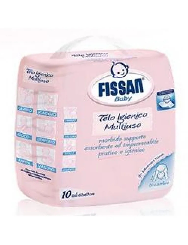 Fissan Baby Telo Igienico Multiuso 60x60cm 10 Pezzi