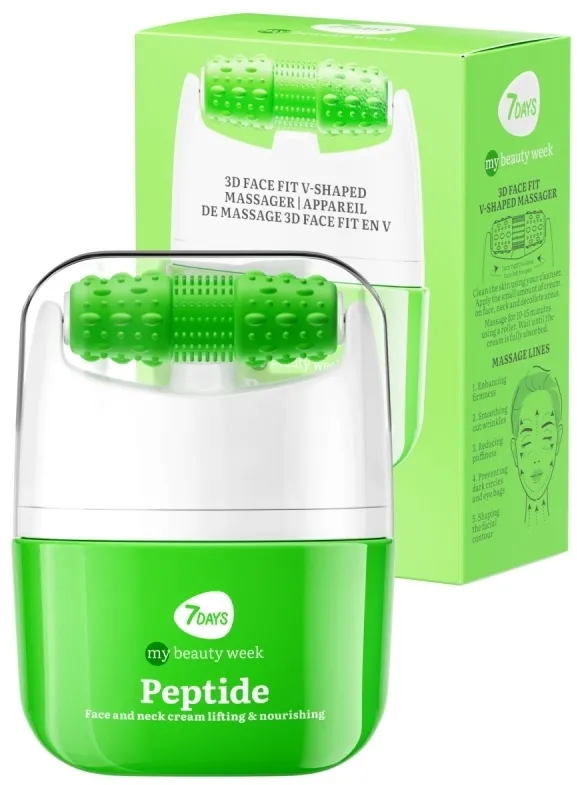 Crema a rullo per viso e collo con peptidi