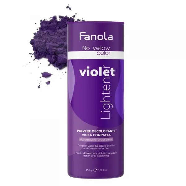 FANOLA NO YELLOW DECOLORANTE VIOLA AZIONE IDRATANTE RISTRUTTURANTE 450 GR.