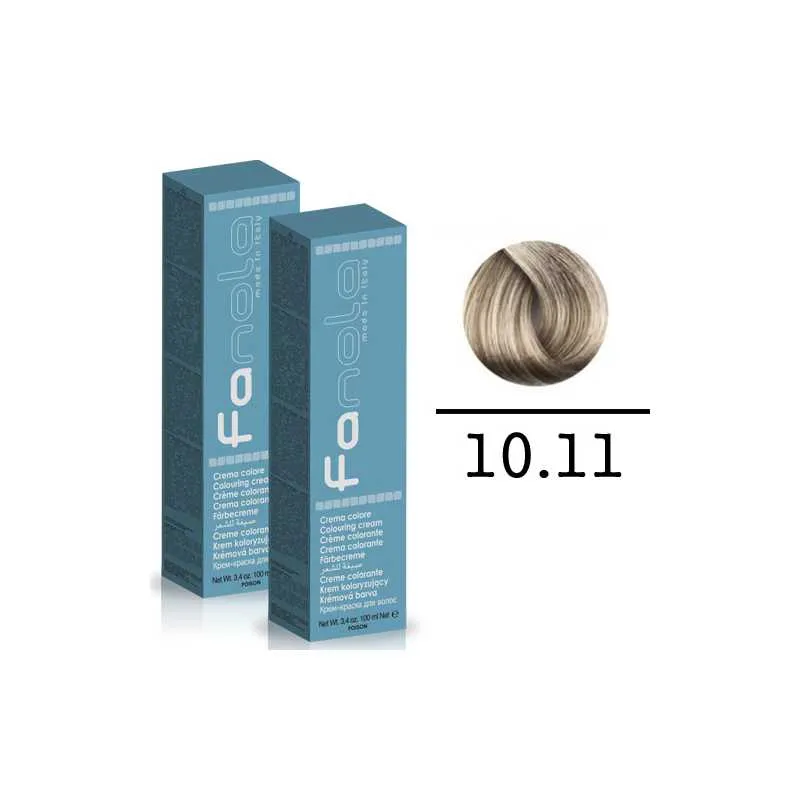 FANOLA CREMA COLORE N.10.11 BIONDO PLATINO CHIARO CENERE INTENSO 100 ML