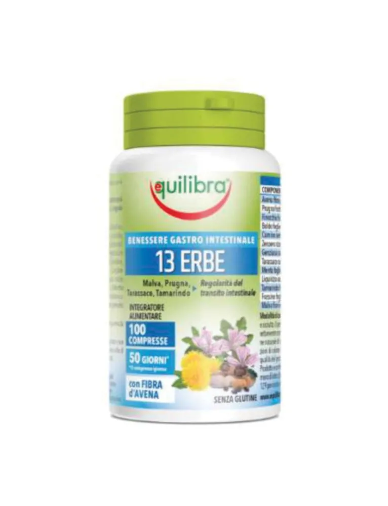 13 Erbe con Fibra 100 Compresse