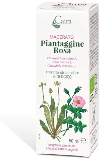 CAIRA PIANTAGGINE ROSA MACERATO IDROALCOLICO GOCCE 50 ML