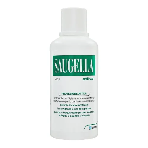 Saugella attiva - Detergente specifica per l'igiene intima femminile - Flacone 500
