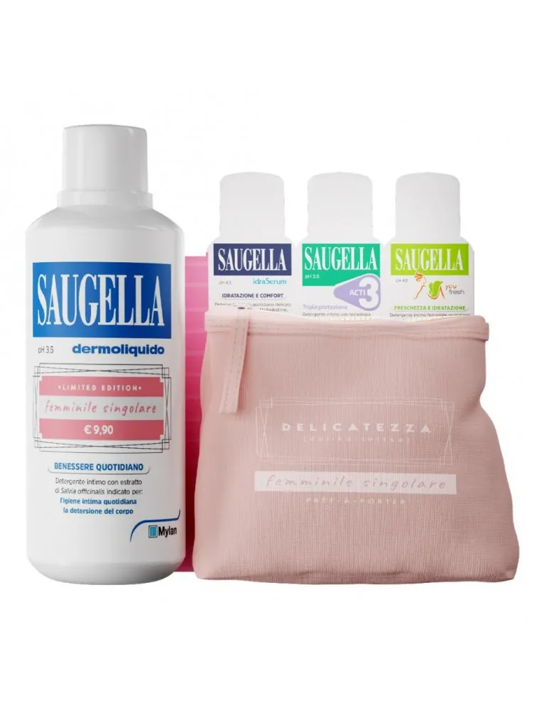 Saugella Pret-A-Porter Dermoliquido 500ml + 3 campioni omaggio 50ml