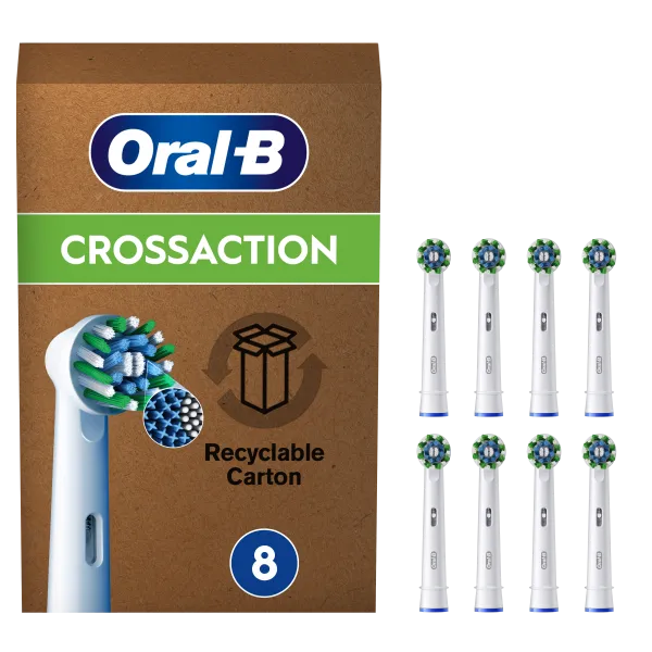 ORALB POWER REFILL EB50R CROSSACTION 8 PEZZI