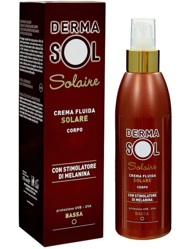 Dermasol Crema Fluida Solare Corpo Protezione Bassa 125ml