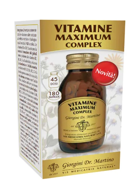 VITAMINE MAXIMUM COMPLEX 180 PASTIGLIE