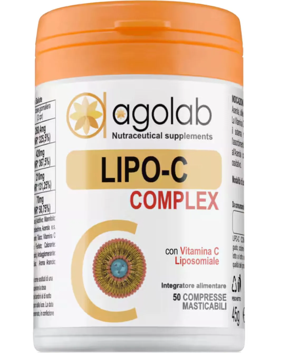 AGOLAB LIPO C COMPLEX 50 COMPRESSE