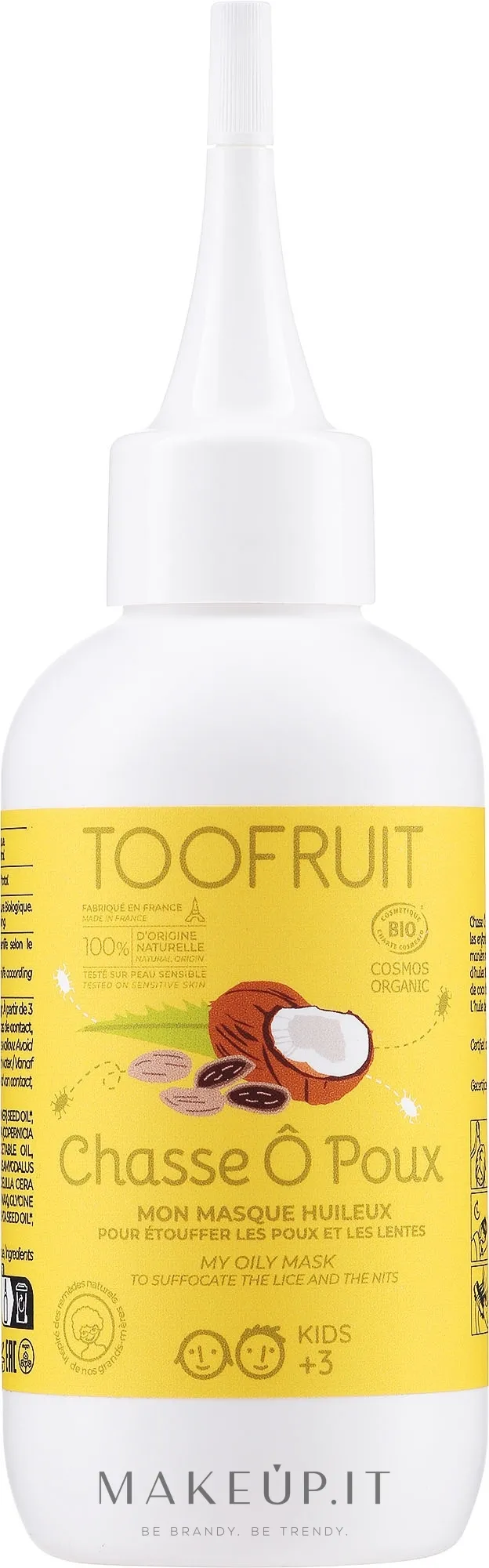 Maschera anti pidocchi con oli naturali