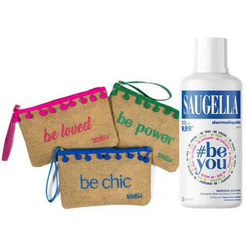 Saugella Dermoliquido #Beyou- Formato 500 ml con Pochette in omaggio