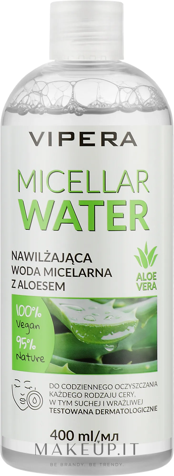 Acqua micellare idratante con Aloe