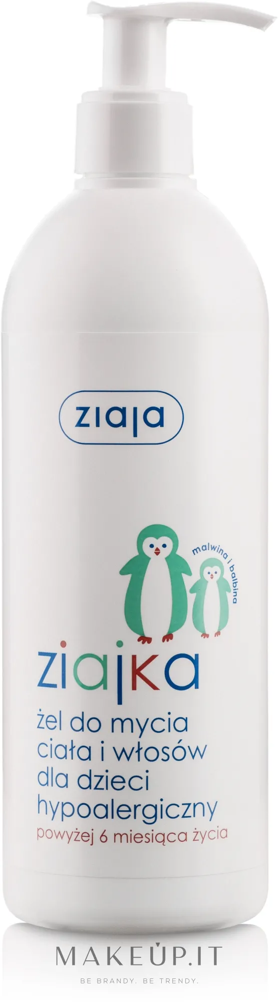 Gel doccia shampoo ipoallergenico corpo e capelli per i bambini