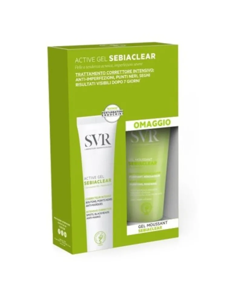 Laboratoires Svr Sebiaclear Set Gel Moussant 55 ml + Active Gel 40 ml