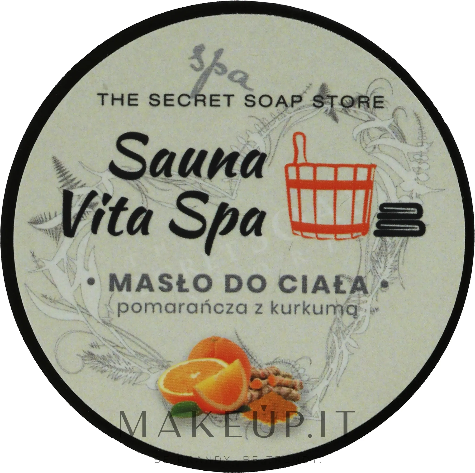 Burro corpo all'arancia e curcuma