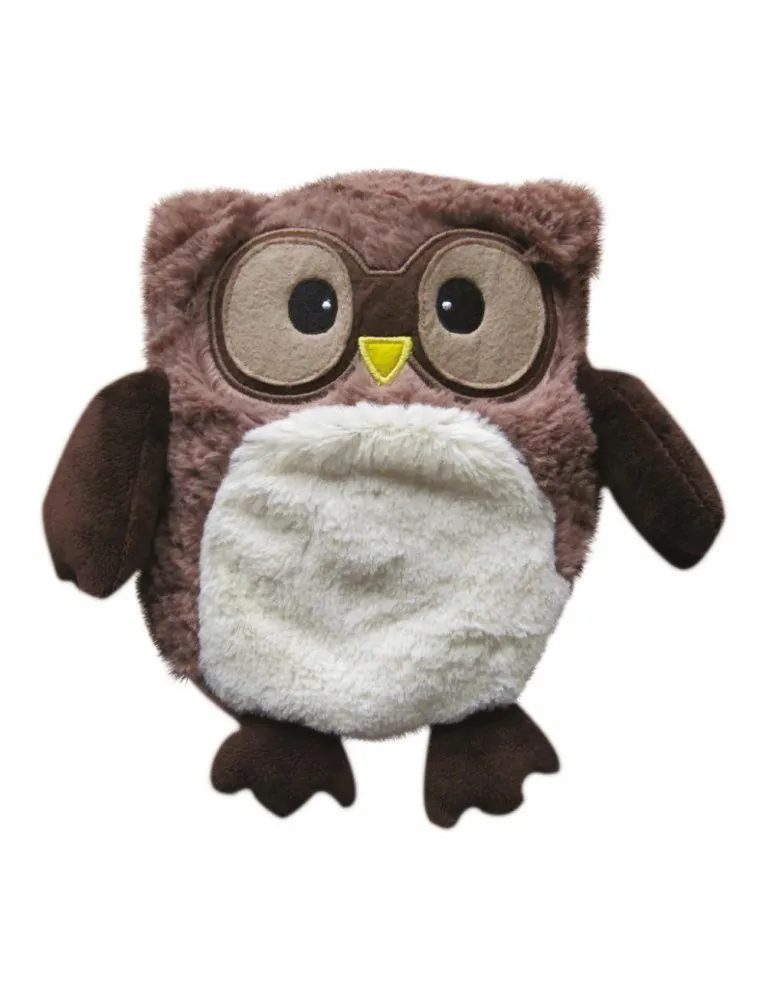 WARMIES Peluche Hooty Marrone